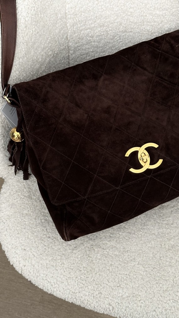 Chanel Velvet Shoulder Bag