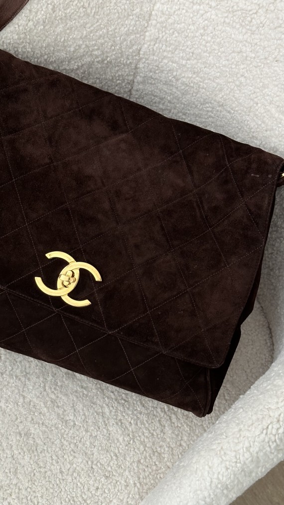 Chanel Velvet Shoulder Bag