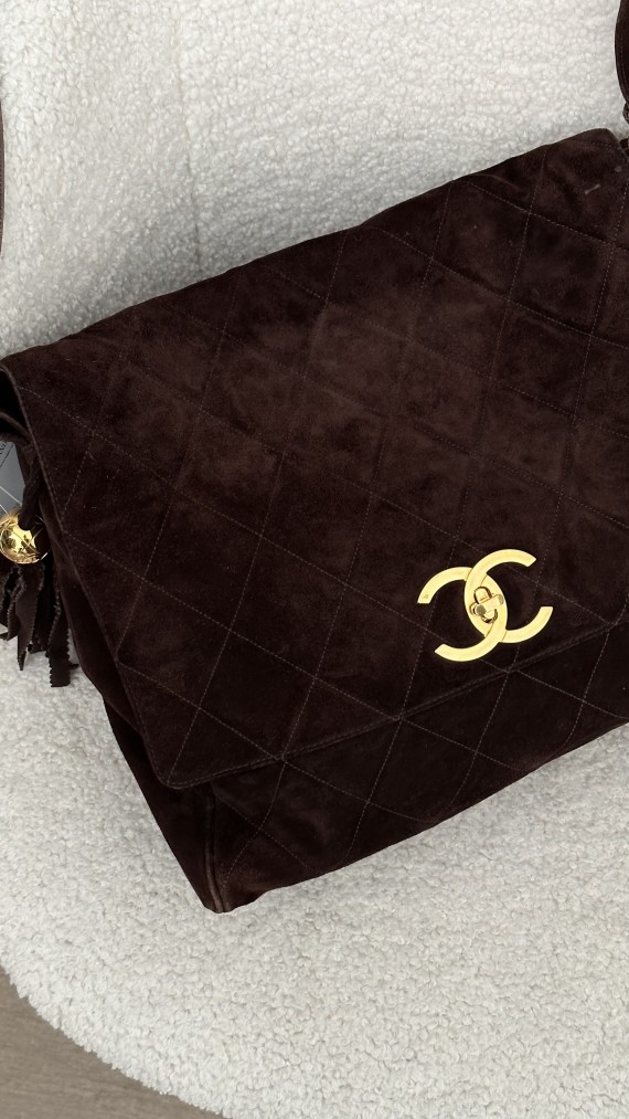 Chanel Velvet Shoulder Bag
