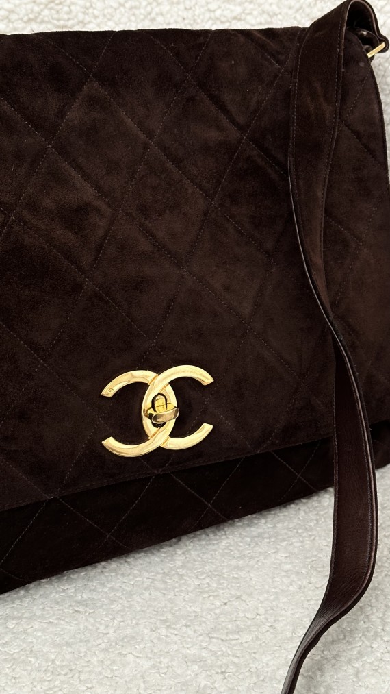 Chanel Velvet Shoulder Bag