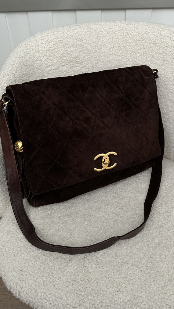 Chanel Velvet Shoulder Bag