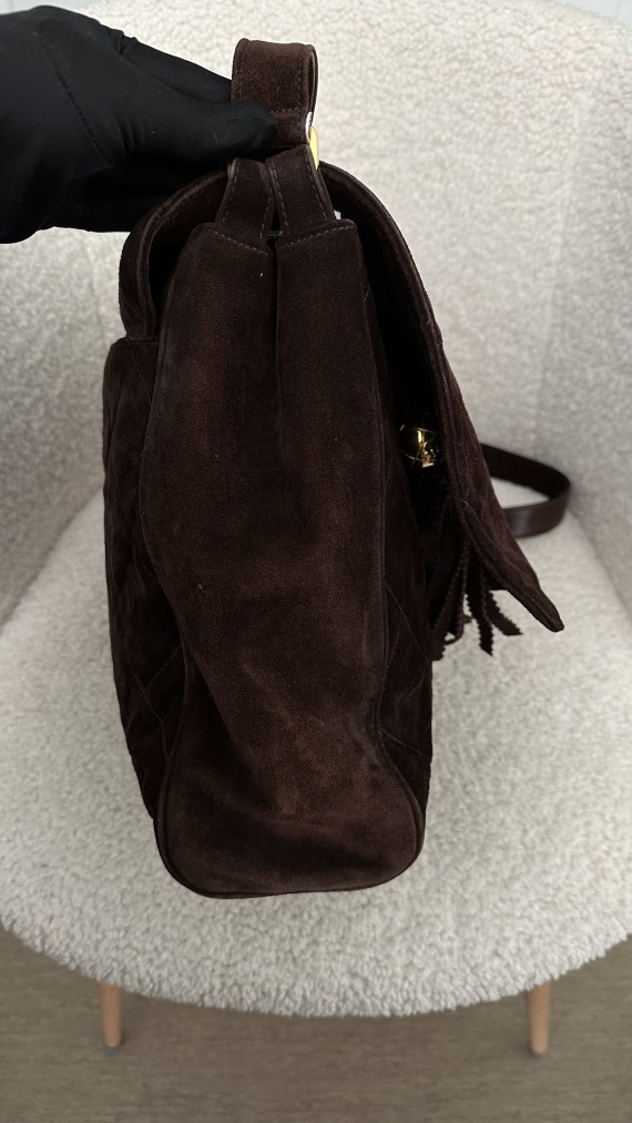 Chanel Velvet Shoulder Bag
