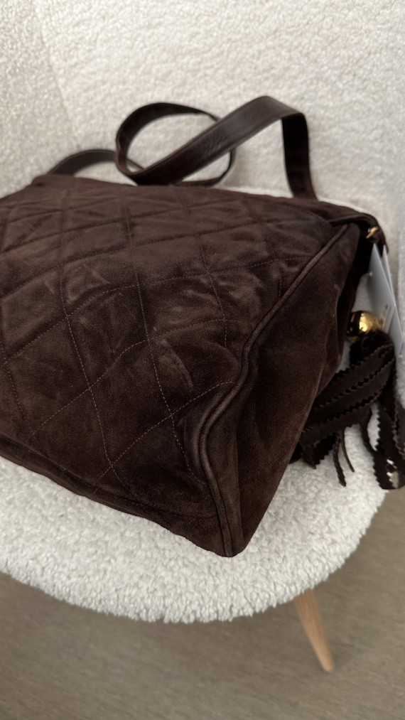 Chanel Velvet Shoulder Bag
