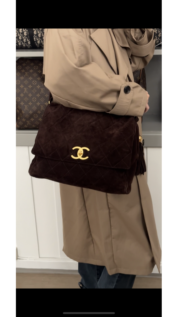 Chanel Velvet Shoulder Bag