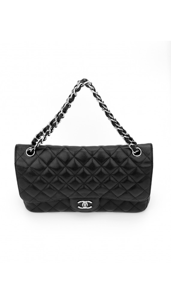 Chanel Classic Double Flap Bag Jumbo Caviar