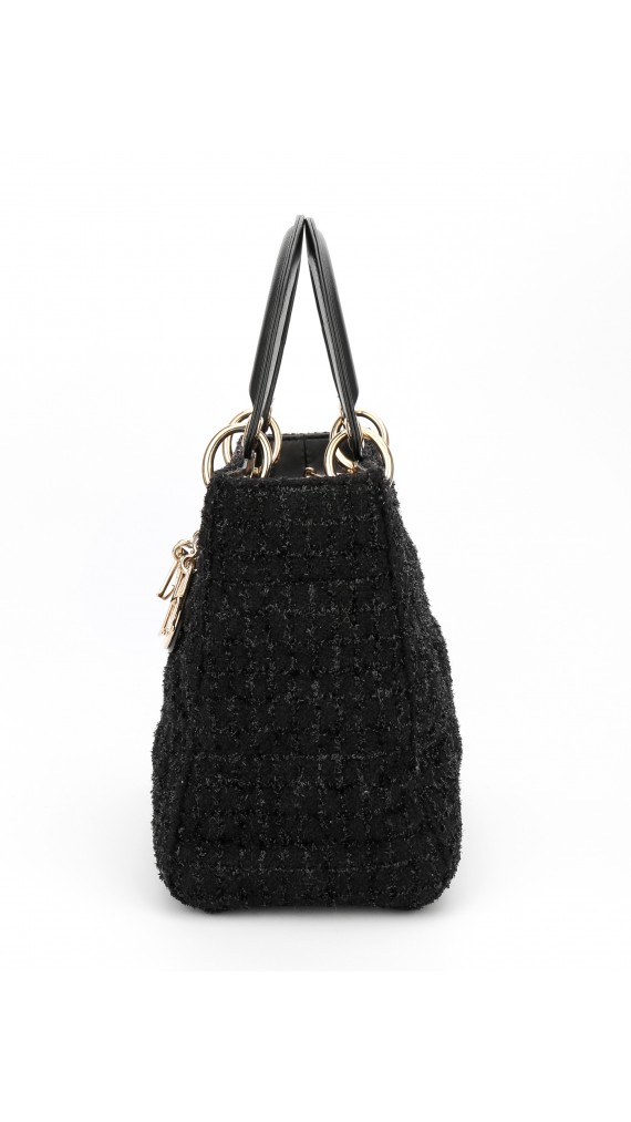 Lady Dior Tweed Medium Shoulder Bag