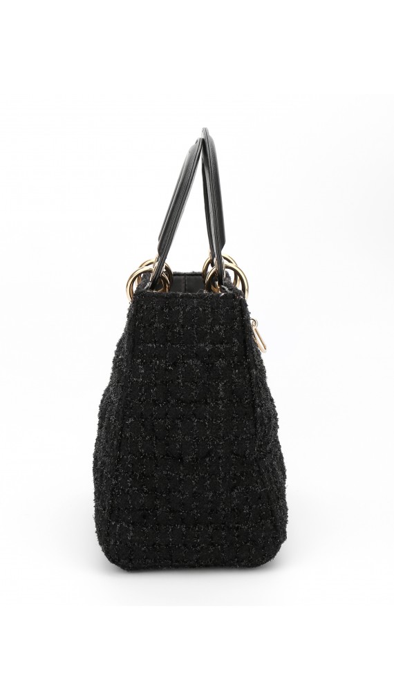 Lady Dior Tweed Medium Shoulder Bag