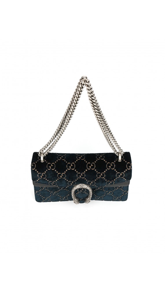 Gucci GG Dionysus Small Blue Velvet