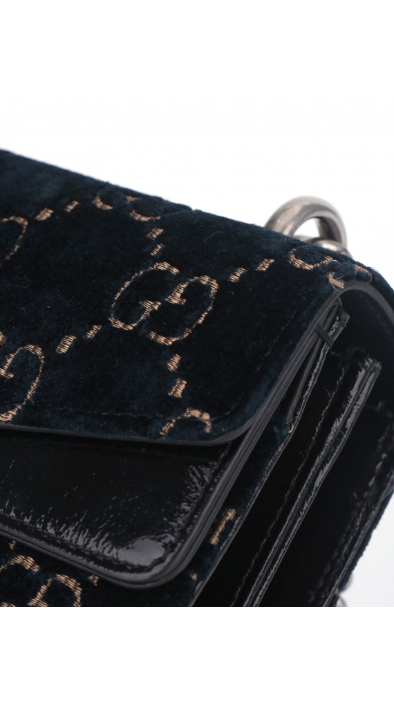 Gucci GG Dionysus Small Blue Velvet