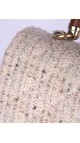 Chanel Wood Handle Tweed Bag
