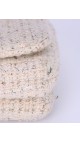 Chanel Wood Handle Tweed Bag