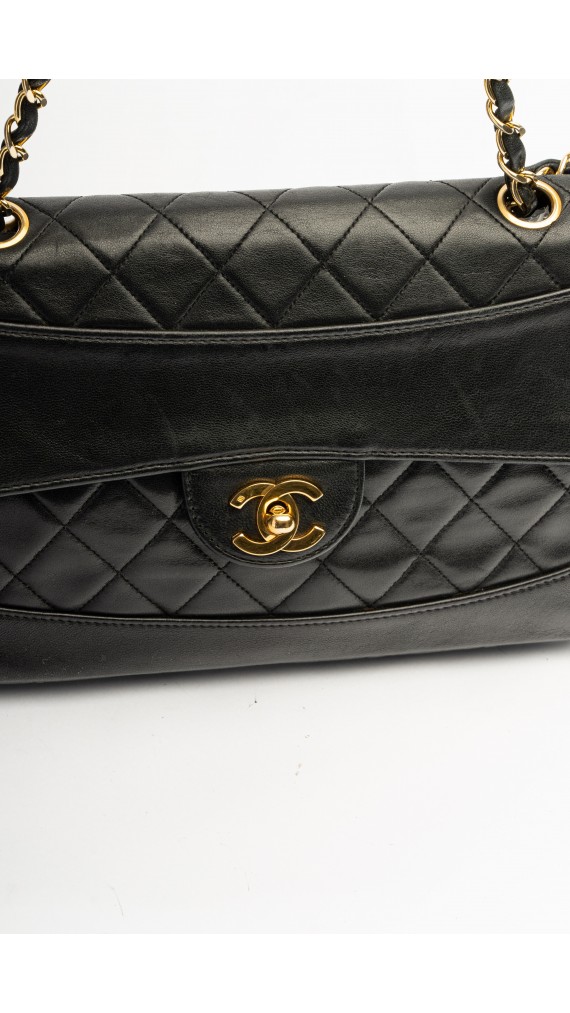 Chanel Single Flap Bag m. Clutch