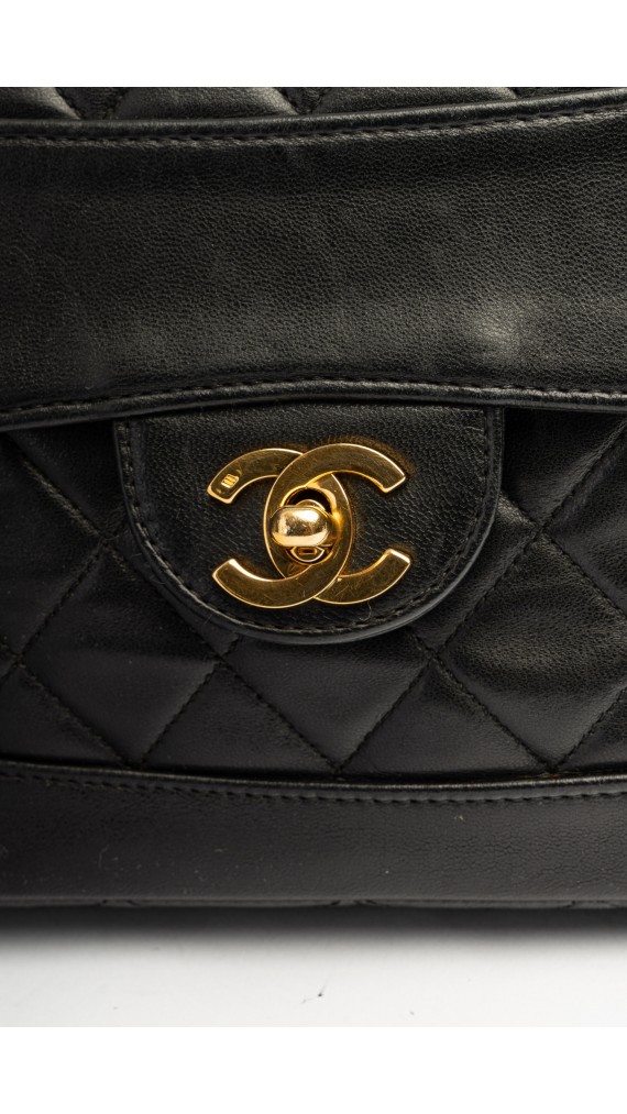 Chanel Single Flap Bag m. Clutch