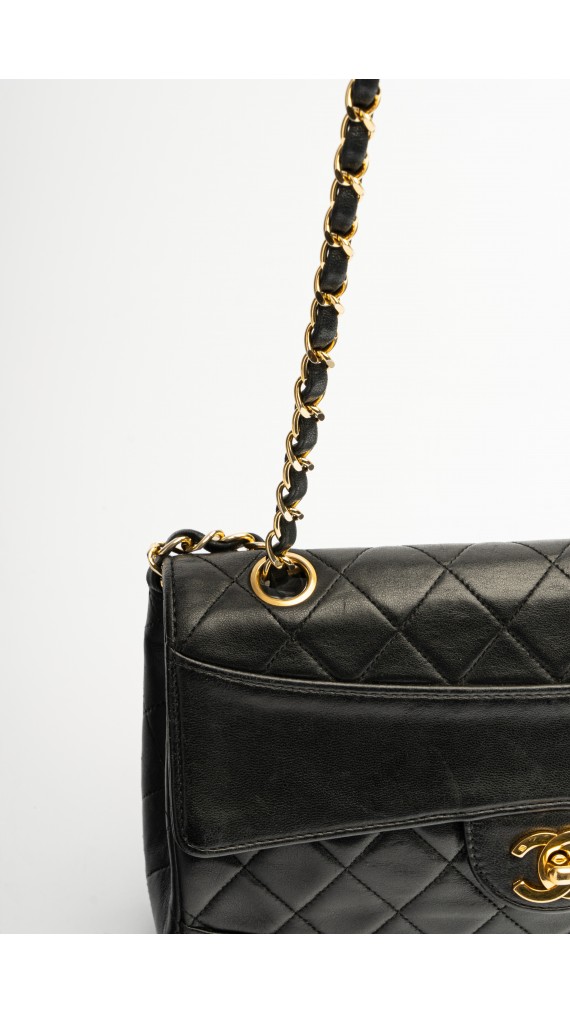 Chanel Single Flap Bag m. Clutch