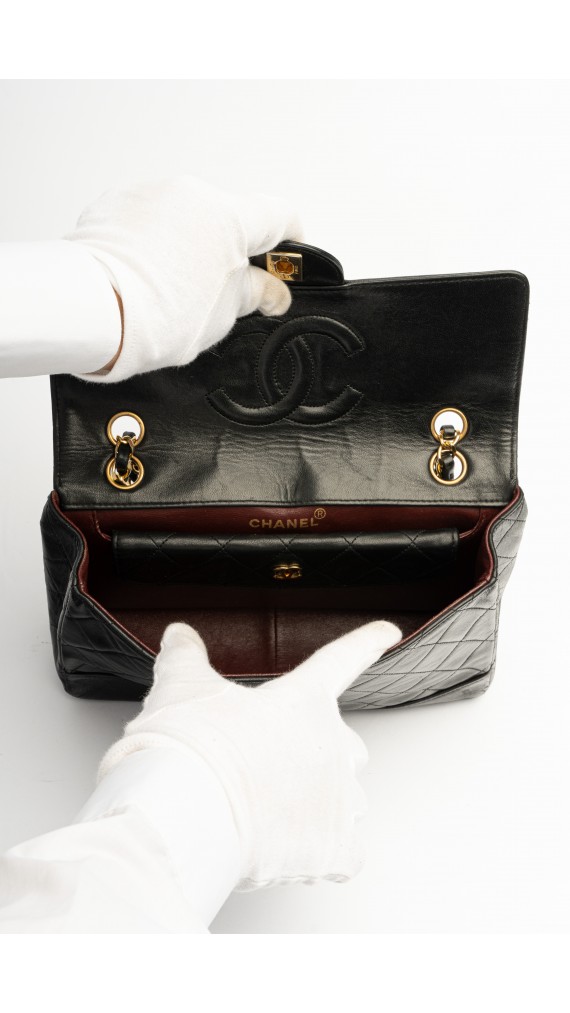 Chanel Single Flap Bag m. Clutch