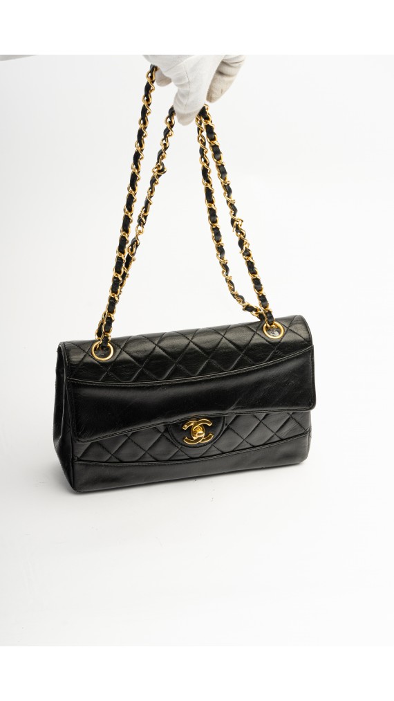 Chanel Single Flap Bag m. Clutch