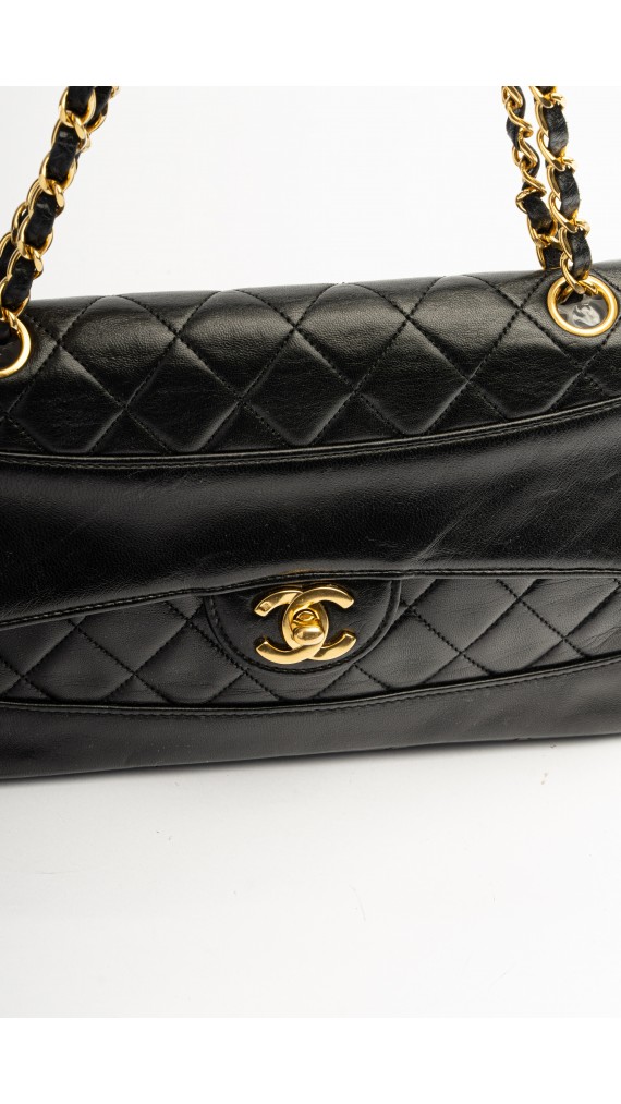 Chanel Single Flap Bag m. Clutch