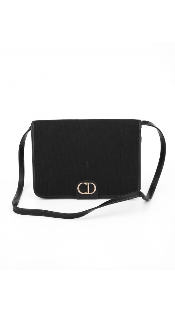 Vintage Dior Monogram Shoulder Bag