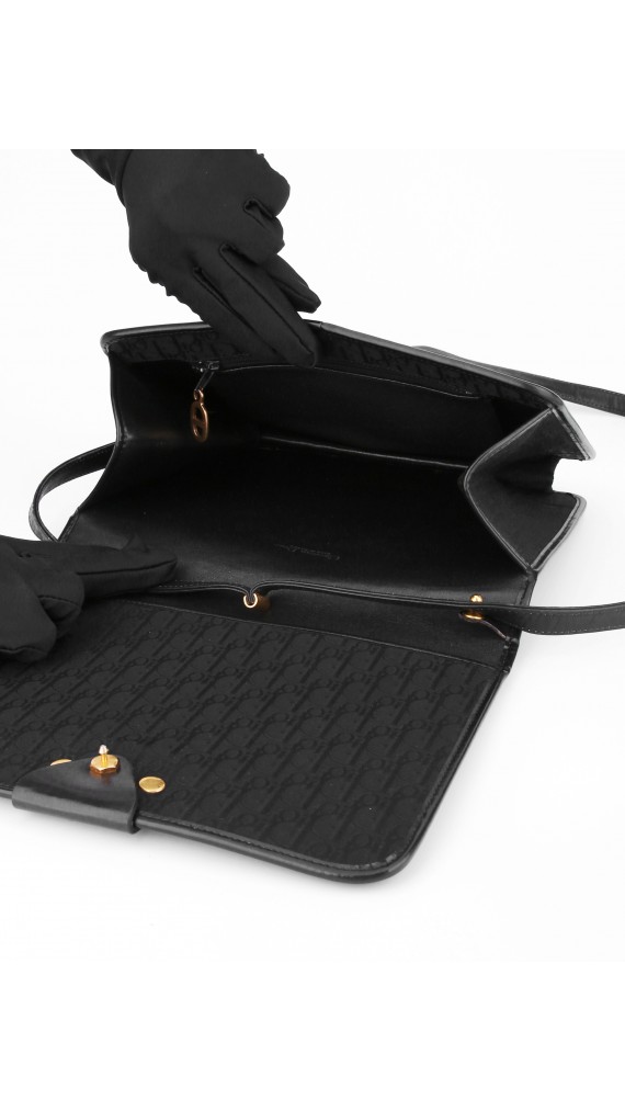 Vintage Dior Monogram Shoulder Bag