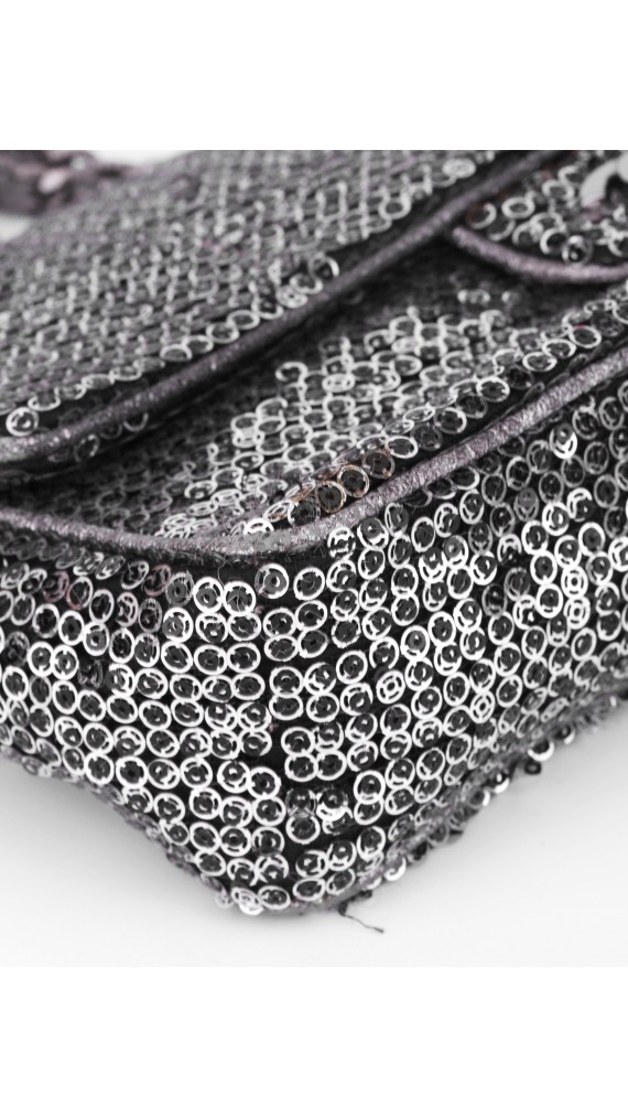 Chanel Singel Flap Bag Sparkle Size Medium