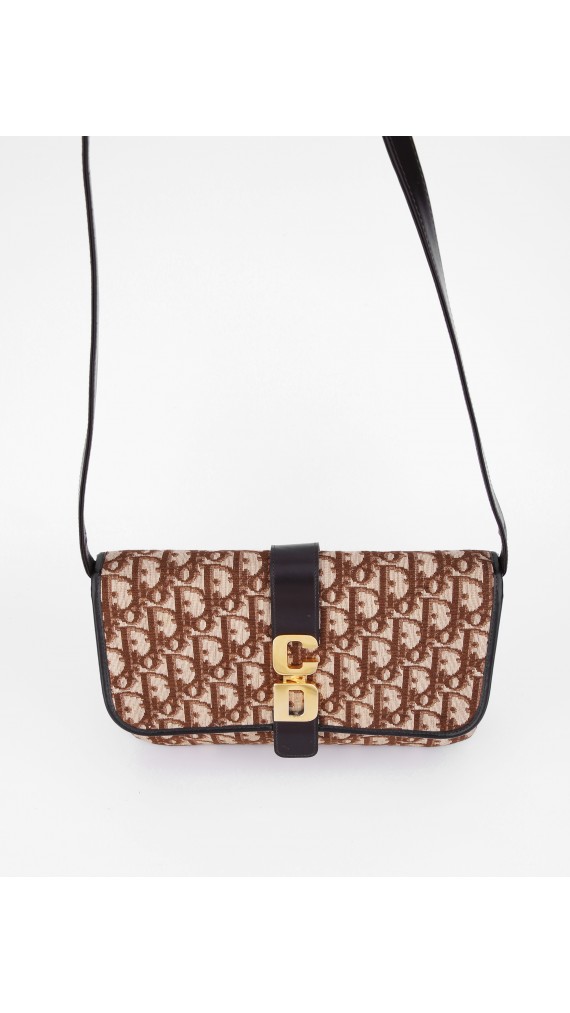 Vintage CD Monogram Shoulder Bag