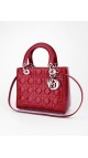 Lady Dior Patent Shoulder Bag Medium