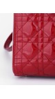 Lady Dior Patent Shoulder Bag Medium