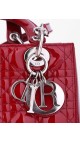 Lady Dior Patent Shoulder Bag Medium