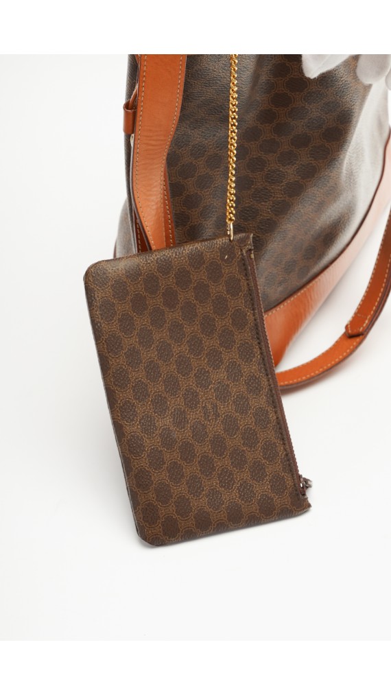 Vintage Celine Bucket Bag m. Clutch