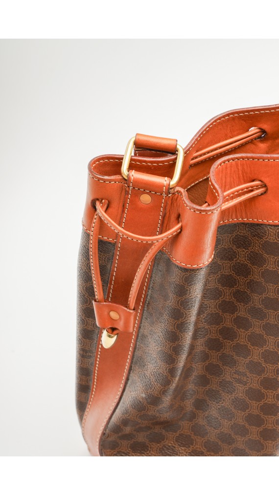 Vintage Celine Bucket Bag m. Clutch