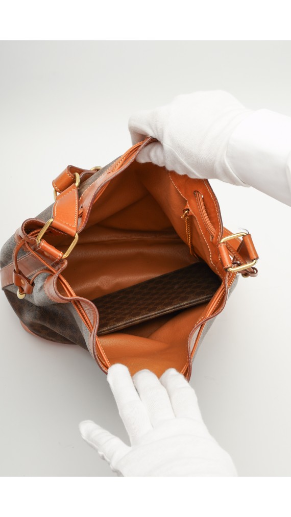 Vintage Celine Bucket Bag m. Clutch