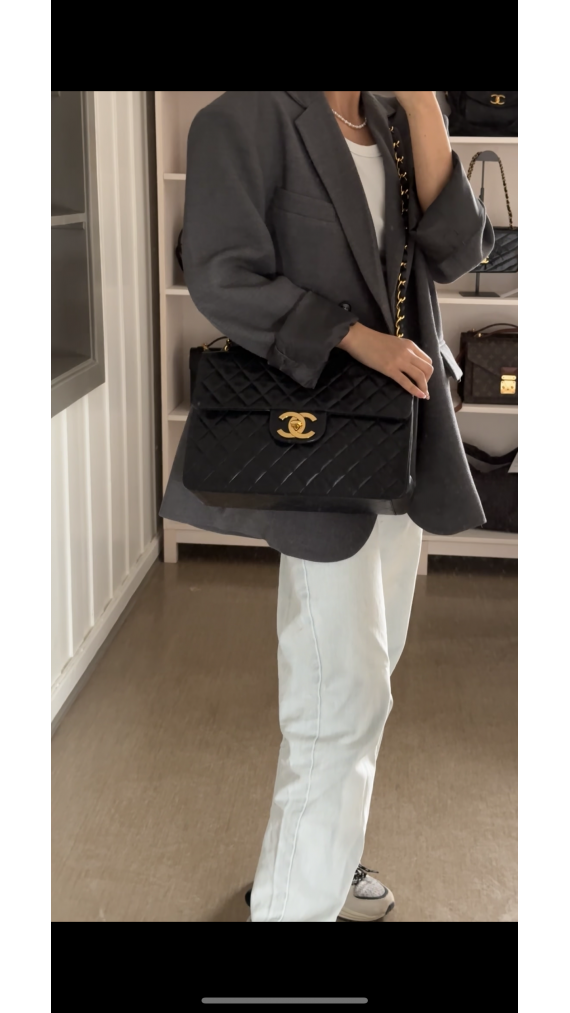 Chanel Classic Single Flap Bag Size Jumbo
