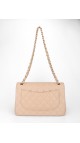 Chanel Classic Double Flap Beige Size Jumbo