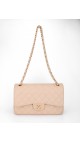 Chanel Classic Double Flap Beige Size Jumbo