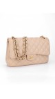 Chanel Classic Double Flap Beige Size Jumbo