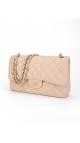 Chanel Classic Double Flap Beige Size Jumbo