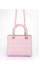 Lady Dior Medium Metallic Pink Shoulder Bag