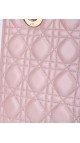 Lady Dior Medium Metallic Pink Shoulder Bag