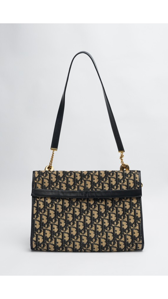 Vintage Dior Monogram Shoulder Bag