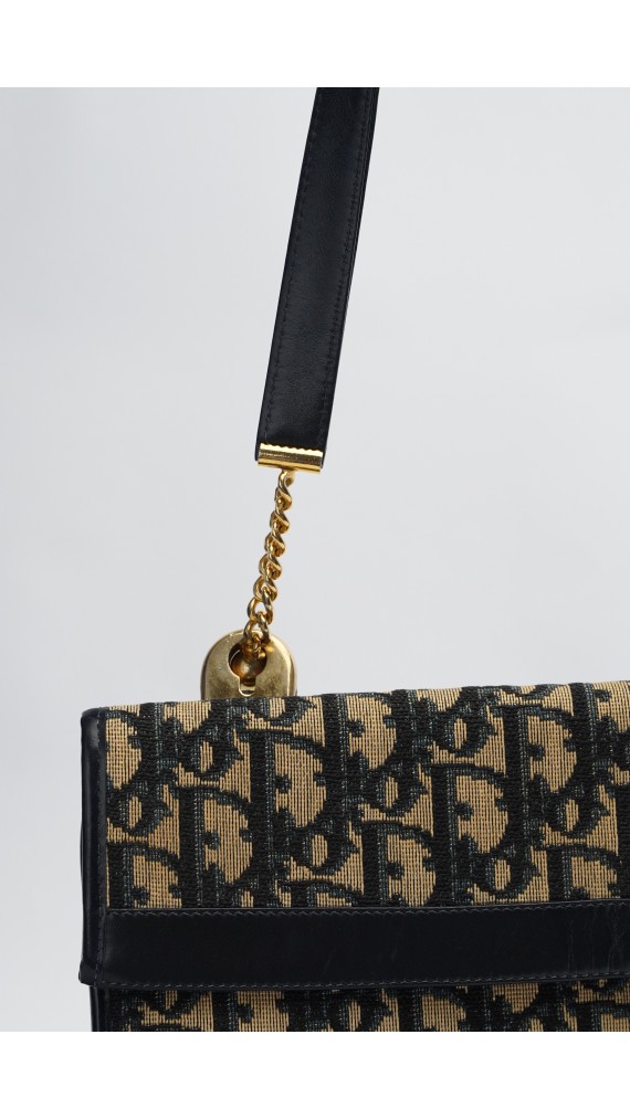Vintage Dior Monogram Shoulder Bag