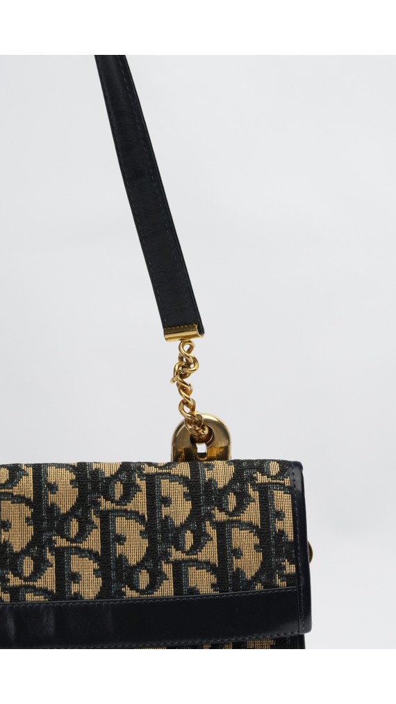Vintage Dior Monogram Shoulder Bag