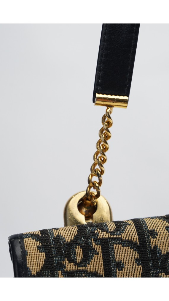 Vintage Dior Monogram Shoulder Bag