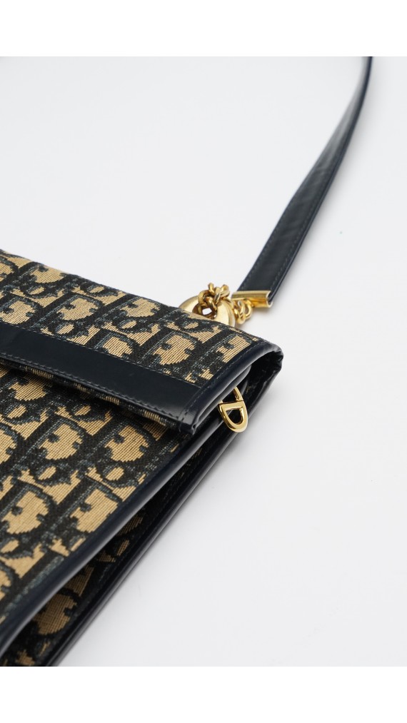 Vintage Dior Monogram Shoulder Bag