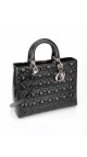 Lady Dior Patent Shoulder Bag Size Large