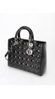 Lady Dior Patent Shoulder Bag Size Large
