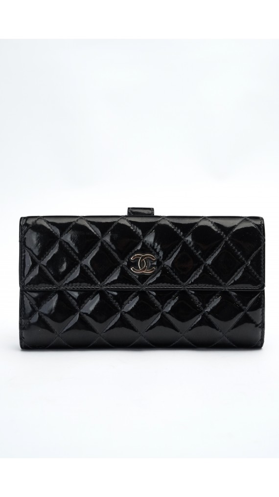 Chanel Lommbok i patent leather