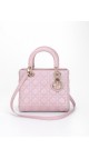 Lady Dior Medium Metallic Pink Shoulder Bag