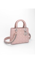 Lady Dior Lammeskinn Cannage Medium Beige