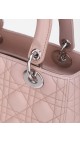 Lady Dior Lammeskinn Cannage Medium Beige