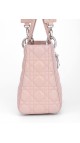 Lady Dior Lammeskinn Cannage Medium Beige